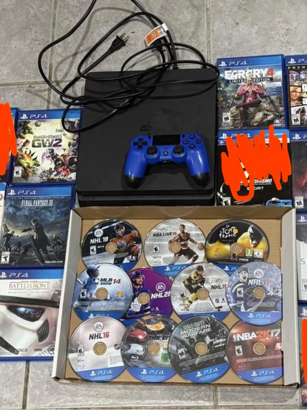 PlayStation 4 1TB Slim Console with 20 PS4 Games